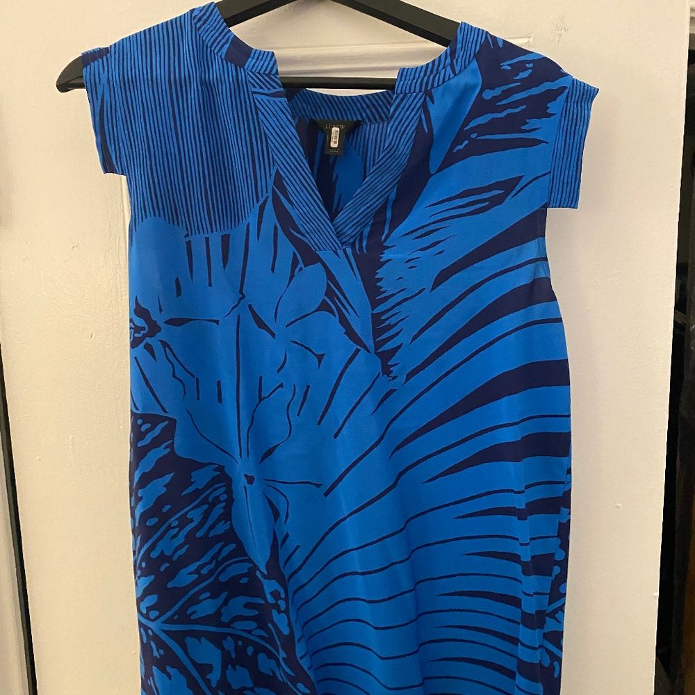 J. Crew Work Top-Blue Floral